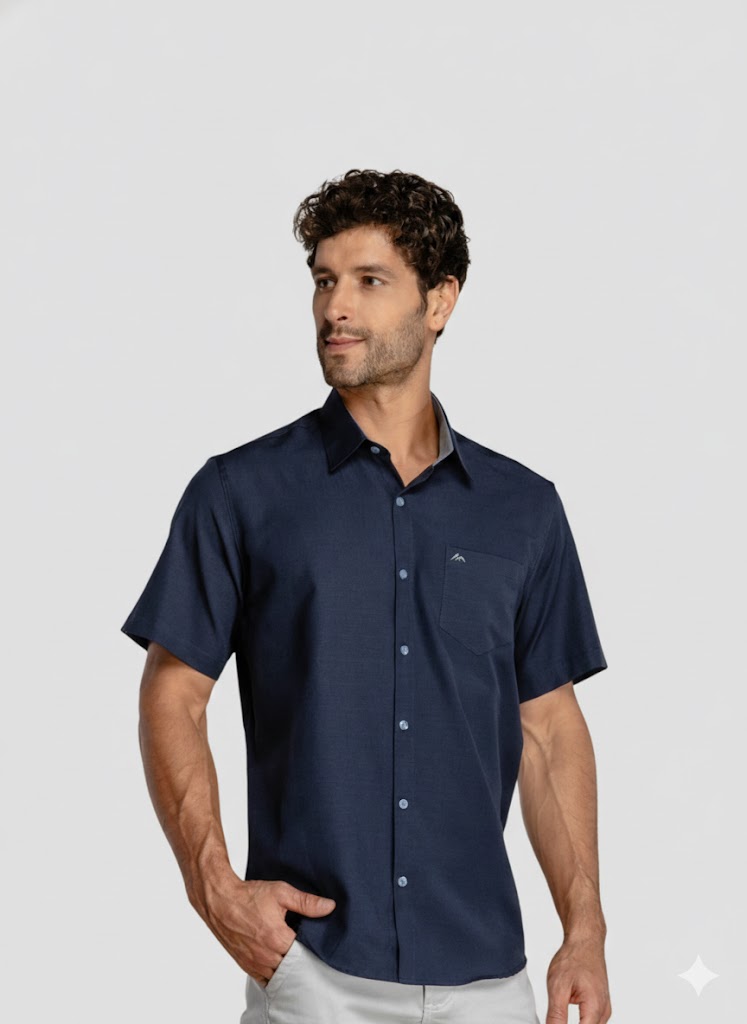 Camisa Social Manga Curta